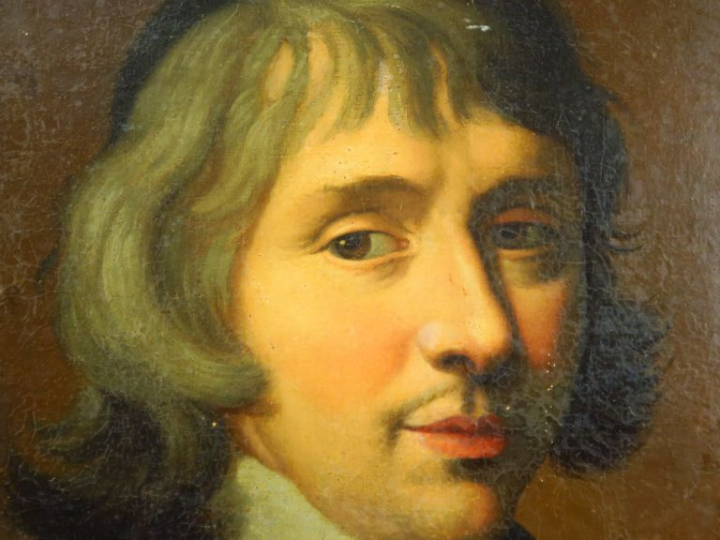 Ecole française fin XVIIIe. "Portrait de Jean de Roquette, Evêque d'Au