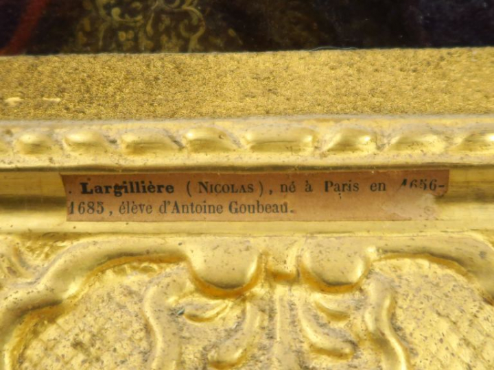 Ecole française XVIIIe. "Portrait d'Anne Marie de Roquette".  Huile su