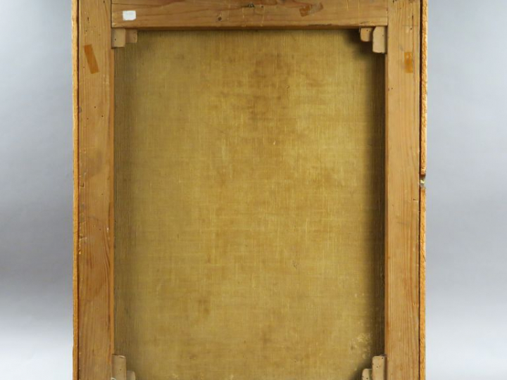 Ecole française début XVIIIe. "Christ aux liens".  Huile sur toile. Di