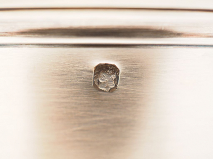 Timbale de forme tulipe en argent, poinçon Minerve, à décor de godrons