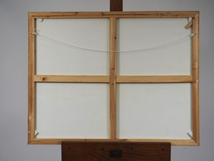 S. JULIA. "Marine". Huile sur toile, signée en bas à droite. Dim. 70 x