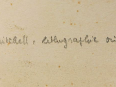 Joan MITCHELL. "Compositions abstraites". Quatre lithographies. Dim. :