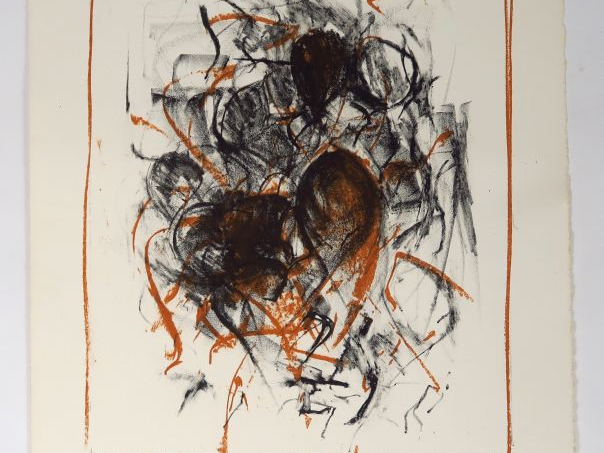 Joan MITCHELL. "Compositions abstraites". Quatre lithographies. Dim. :