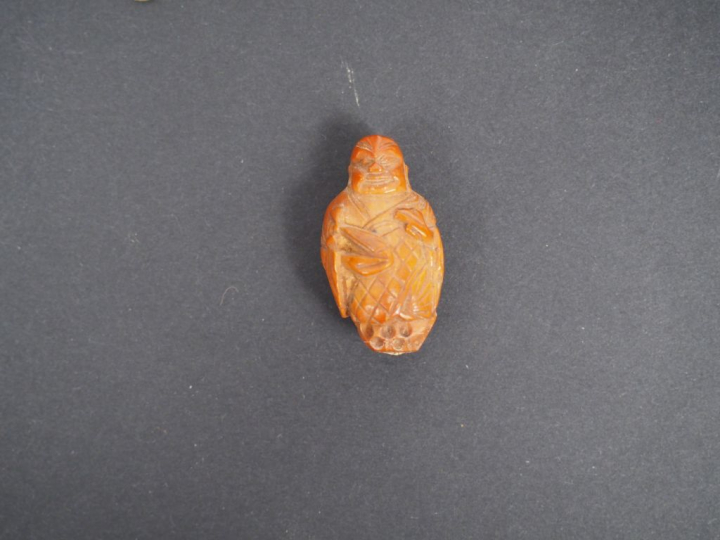 Bracelet de poignet en cuivre argenté ciselé de calligraphies de chauv