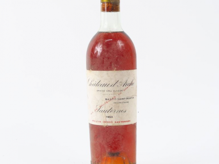 1 BOUTEILLE CHÂTEAU D'ARCHE CC SAUTERNES - 1953 - LB/CAPS CORRODEE