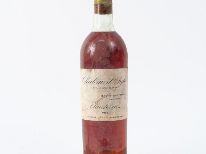 1 BOUTEILLE CHÂTEAU D'ARCHE CC SAUTERNES - 1953 - LB/CAPS CORRODEE