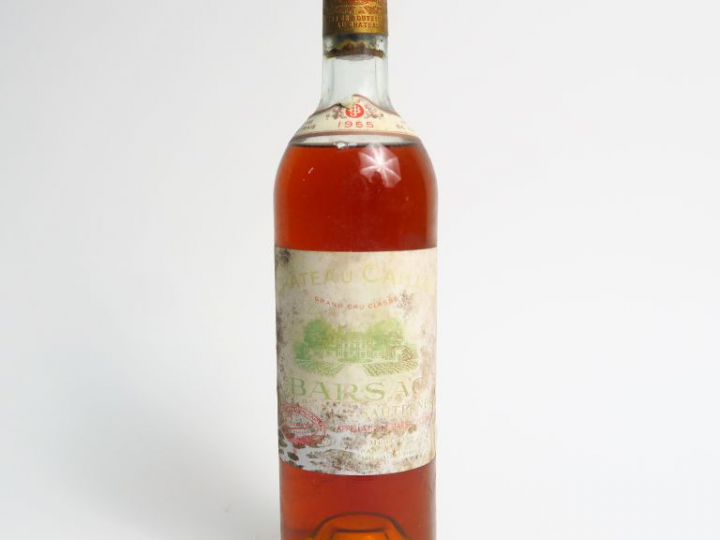 1 BOUTEILLE CHÂTEAU CAILLOU SAUTERNES - 1955 - MEP/CAPS AB/ET