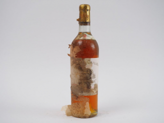 Vente aux enchères 1 BOUTEILLE CHÂTEAU CAILLOU SAUTERNES - 1964 - BG+/ET