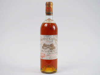 Vente aux enchères 1 BOUTEILLE CHÂTEAU CAILLOU 'CRÈME DE TÊTE' SAUTERNES - 1970 - ET