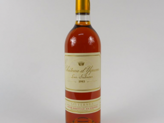Vente aux enchères 1 BOUTEILLE CHÂTEAU D'YQUEM 1er CCS SAUTERNES - 1993 - BG