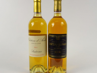 Vente aux enchères 2 BOUTEILLES SAUTERNES : 1 CHÂTEAU GUIRAUD 1er CC 2004 - 1 CHÂTEAU D'A