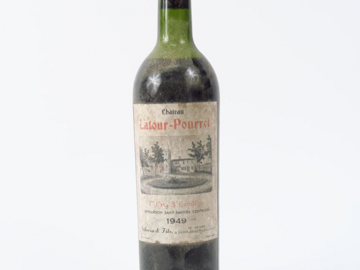 1 BOUTEILLE CHÂTEAU LATOUR POURRET ST EMILION - 1949 - HEP-MEP