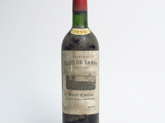 Vente aux enchères 1 BOUTEILLE CLOS DE SARPE ST EMILION - 1959 - BG