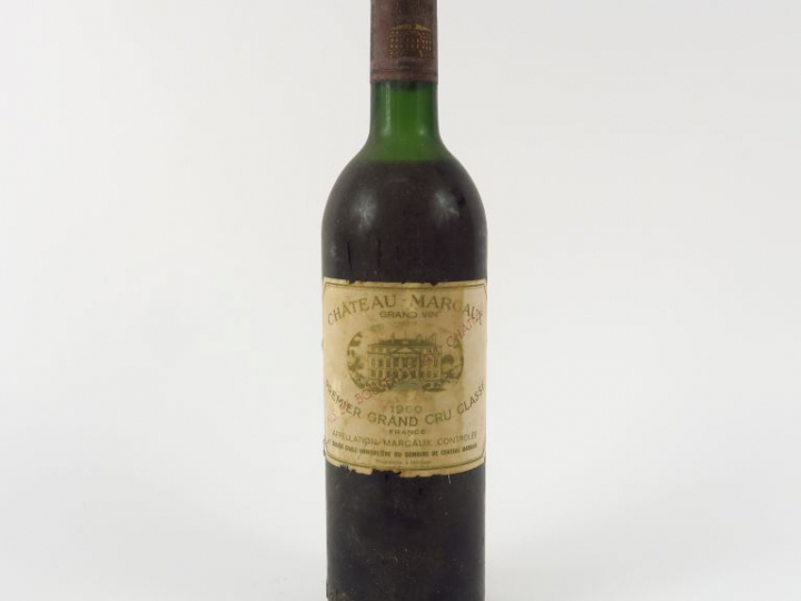 1 BOUTEILLE CHÂTEAU MARGAUX 1er GCC MARGAUX - 1960 - HEP-MEP/EF