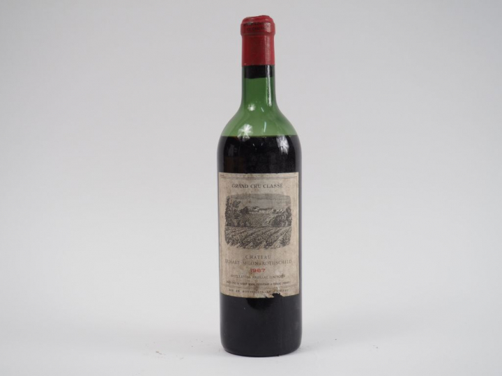 1 BOUTEILLE CHÂTEAU DUHART MILON GCC PAUILLAC - 1967 - BEP