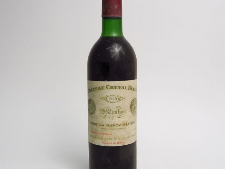 1 BOUTEILLE CHÂTEAU CHEVAL BLANC 1er GCC ST EMILION - 1968 - LB/ELF