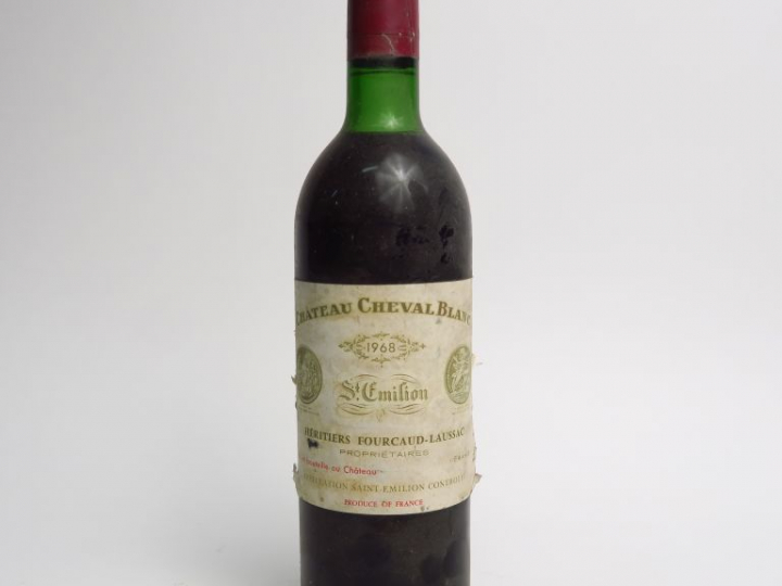 1 BOUTEILLE CHÂTEAU CHEVAL BLANC 1er GCC ST EMILION - 1968 - LB/ETLA