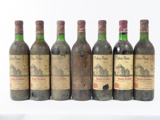Vente aux enchères 7 BOUTEILLES CHÂTEAU PIPEAU ST EMILION GC - 1970 - LB/BS