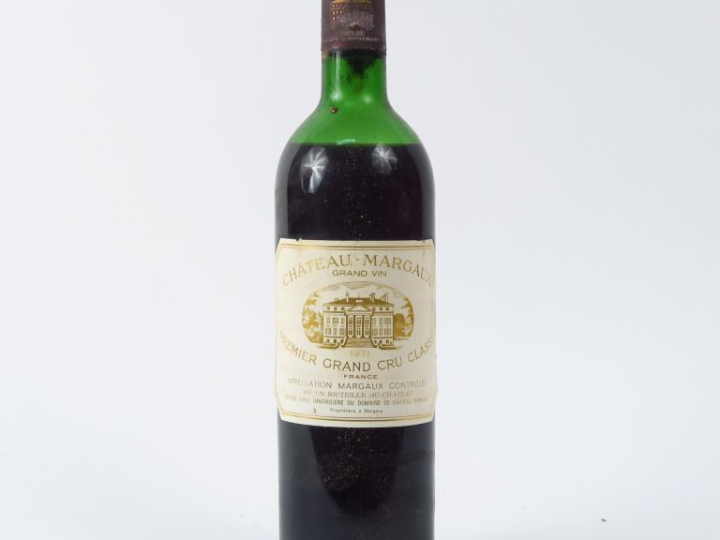 1 BOUTEILLE CHÂTEAU MARGAUX 1er GCC MARGAUX - 1971 - BEP/CAPS CORRODEE