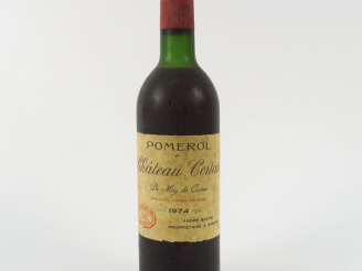 Vente aux enchères 1 BOUTEILLE CHÂTEAU CERTAN POMEROL - 1974 - HEP+