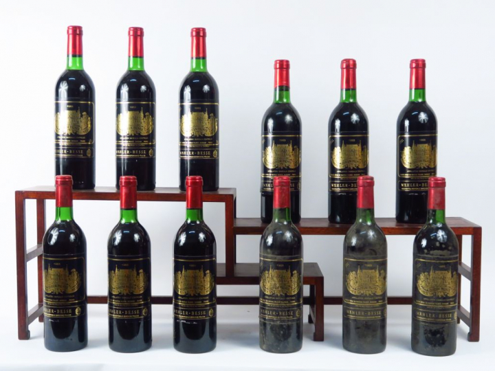 12 BOUTEILLES CHÂTEAU PALMER GCC MARGAUX - 1983 - CBO - 8 BG/4 LB