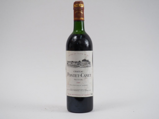 Vente aux enchères 1 BOUTEILLE CHÂTEAU PONTET GCC PAUILLAC - 1985 - HEP/CAPS CORRODEE
