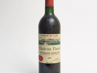 Vente aux enchères 1 BOUTEILLE CHÂTEAU PAVIE 1er GCC ST EMILION - 1987 - BG