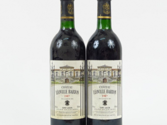 Vente aux enchères 2 BOUTEILLES CHÂTEAU LEOVILLE BARTON GCC ST JULIEN - 1987 - BG