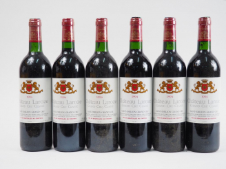 Vente aux enchères 6 BOUTEILLES CHÂTEAU LAROZE GCC ST EMILION - 1994 - 3 BG/3 BG+