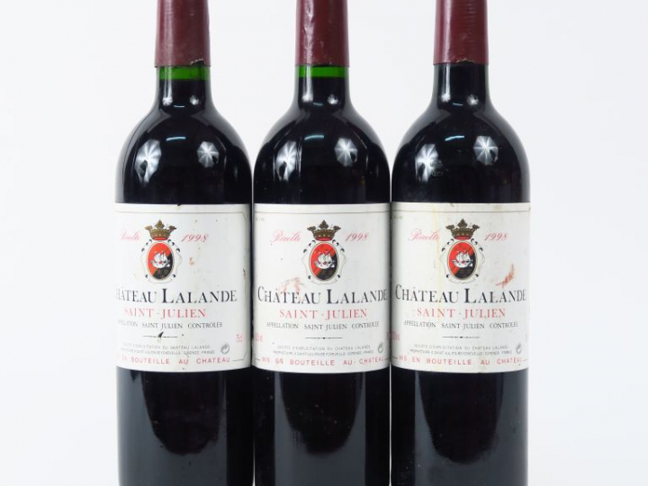 3 BOUTEILLES CHÂTEAU LALANDE ST JULIEN - 1998