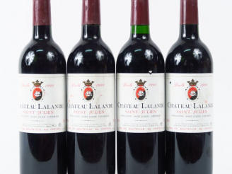 Vente aux enchères 4 BOUTEILLES CHÂTEAU LALANDE ST JULIEN - 1998