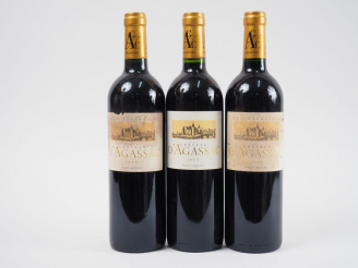 Vente aux enchères 3 BOUTEILLES CHÂTEAU D'AGASSAC CB HAUT MEDOC - 2 de 2010/1 de 2013