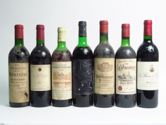 Vente aux enchères 7 BOUTEILLES : 1 LA SIRENE DE GISCOURS MARGAUX 1998 - 1 CHÂTEAU SARPE 