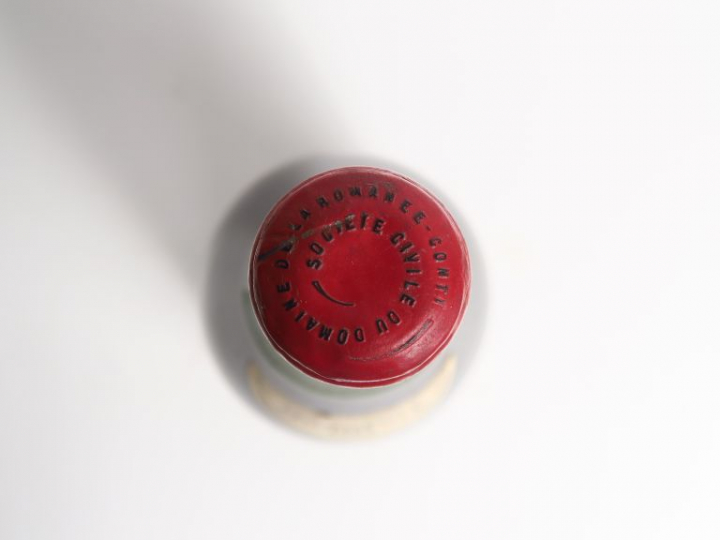 1 BOUTEILLE LA TACHE DOMAINE DE LA ROMANEE CONTI - 1955 - 5,7 CM/ETLT