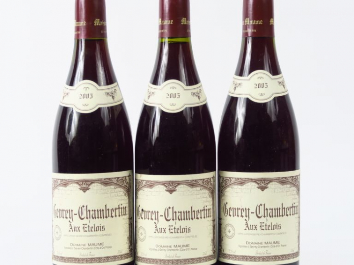 3 BOUTEILLES GEVREY CHAMBERTIN 'AUX ETELOIS' DOMAINE MAUME - 2005