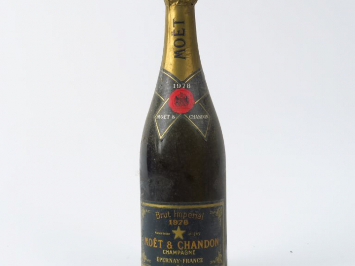 1 BOUTEILLE CHAMPAGNE MOET   CHANDON BRUT IMPERIAL - 1978