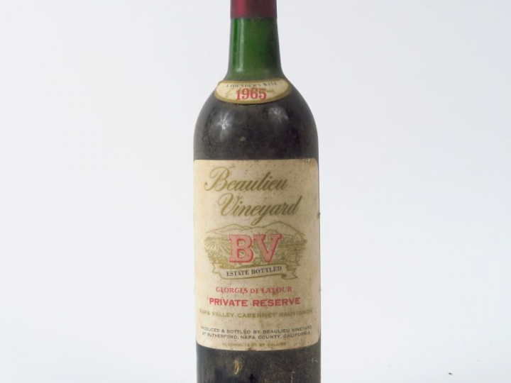 1 BOUTEILLE BEAULIEU VINEYARD 'PRIVATE RESERVE' CALIFORNIE - 1965 - LB