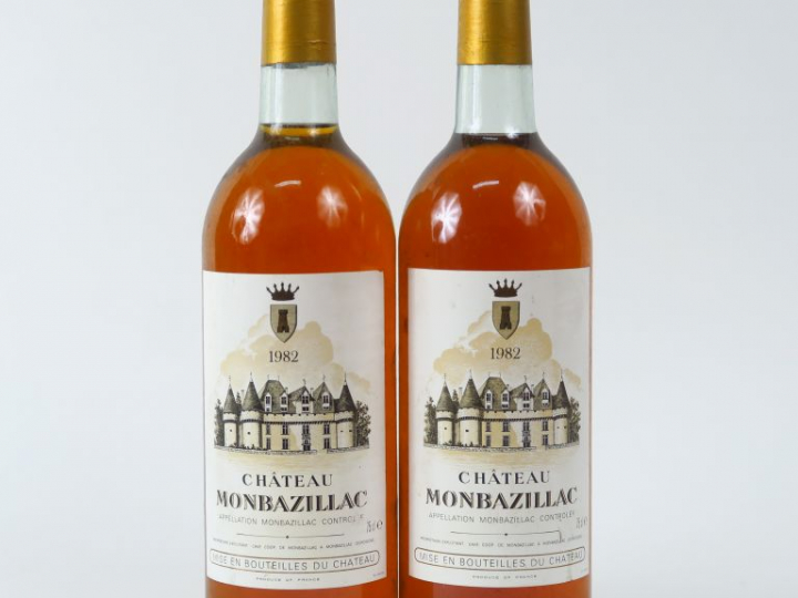 2 BOUTEILLES CHÂTEAU MONBAZILLAC - 1982