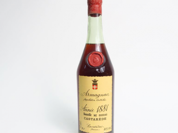 1 BOUTEILLE ARMAGNAC CASTAREDE - 1881