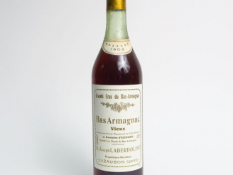 Vente aux enchères 1 BOUTEILLE BAS ARMAGNAC DOMAINE D'ESCOUBES JOSEPH LABERDOLIVE - 1904