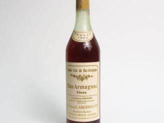 Vente aux enchères 1 BOUTEILLE BAS ARMAGNAC DOMAINE D'ESCOUBES JOSEPH LABERDOLIVE - 1904