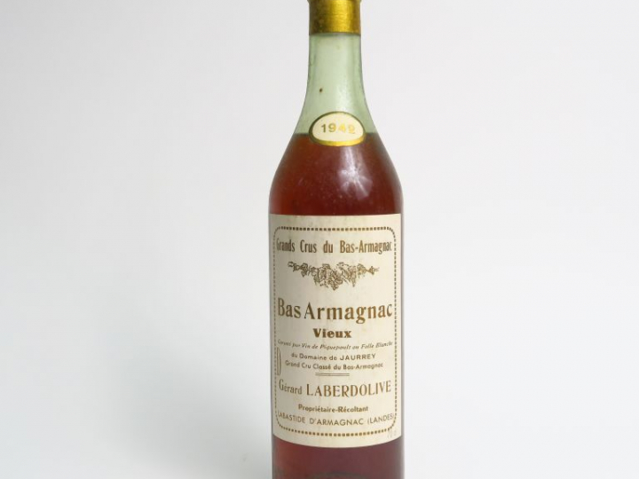 1 BOUTEILLE BAS ARMAGNAC DOMAINE DE JAURREY GERARD LABERDOLIVE - 1942