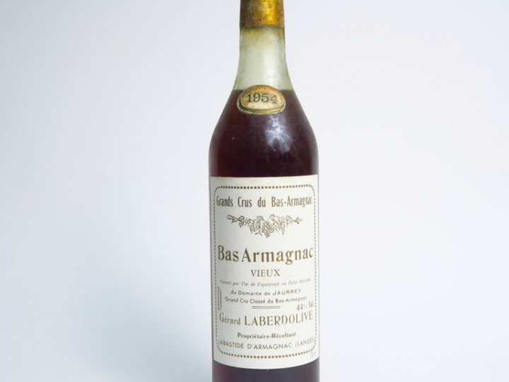 1 BOUTEILLE BAS ARMAGNAC DOMAINE DE JAURREY GERARD LABERDOLIVE 44° - 1