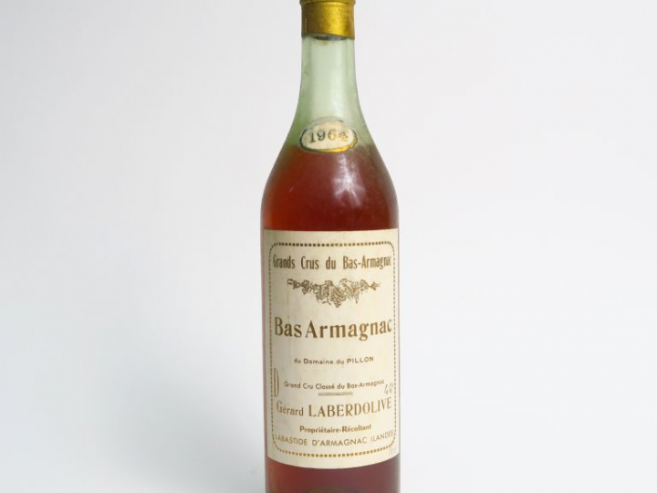 1 BOUTEILLE BAS ARMAGNAC DOMAINE DU PILLON GERARD LABERDOLIVE - 1964