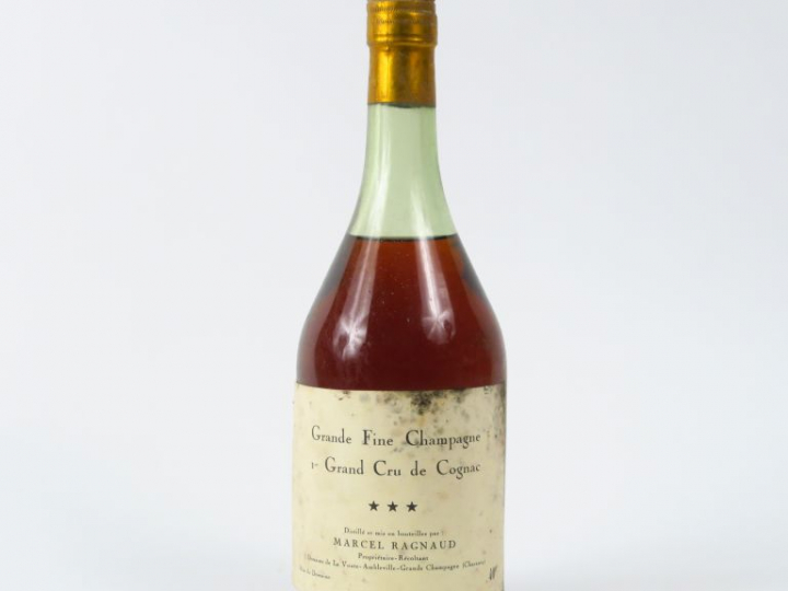 1 BOUTEILLE GRANDE FINE CHAMPAGNE 1er GC COGNAC M. RAGNAUD