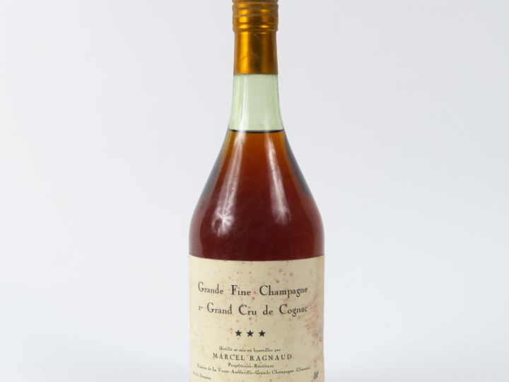 1 BOUTEILLE GRANDE FINE CHAMPAGNE 1er GC COGNAC M. RAGNAUD