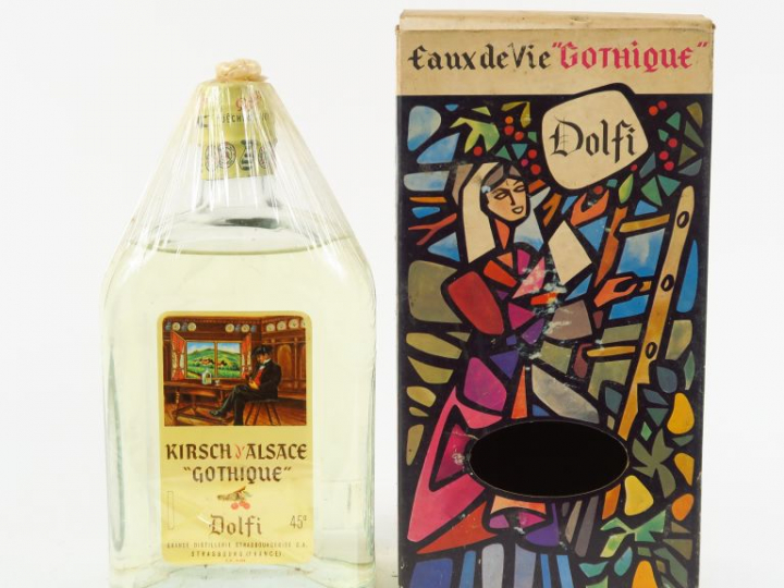 1 BOUTEILLE KIRSCH D'ALSACE 'GOTHIQUE' DOLFI 45° - COFFRET