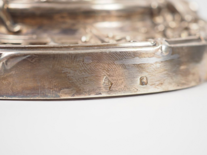 Paire de candélabres de style rocaille en argent, poinçon Minerve, à d