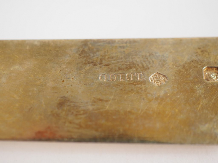 Partie de ménagère de style Louis XVI en vermeil, poinçon Minerve, à d