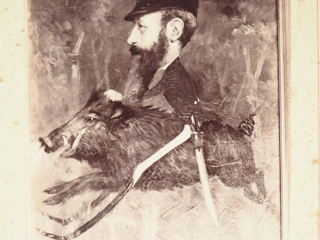 CHASSE EQUIPAGE DE TEILLAY. Album de 12 photographies originales monté
